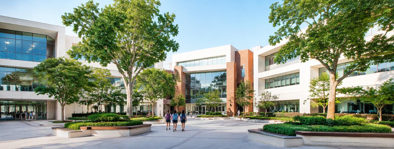 LMS International School campus courtyard